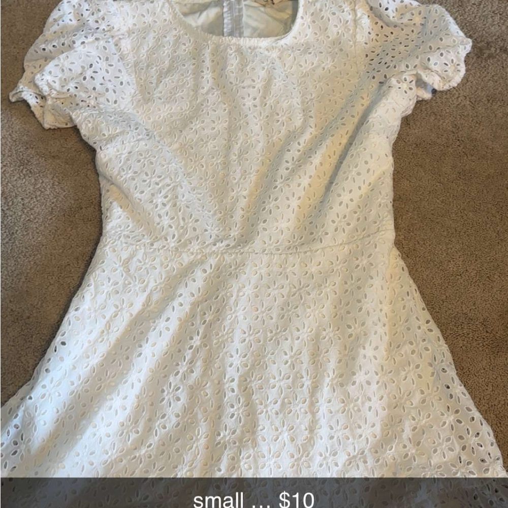 White Eyelet Dress